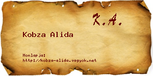 Kobza Alida névjegykártya